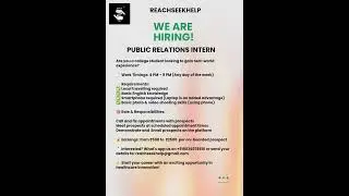 Send Profile to +919036078616 or mail at: reachseekhelp@gmail.com #EarnWhileYouLearn @reachseekhelp