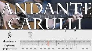 Andante Carulli with Tab - Classical guitar