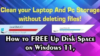 Clean your Laptop And Pc Storage without deleting files!