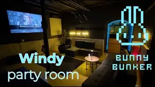 Party room Windy.  Bunny Bunker event Hotel.