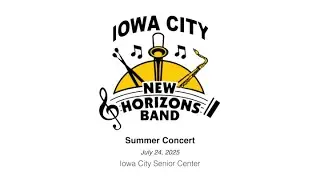 Iowa City New Horizons Band, Summer Concert 2025