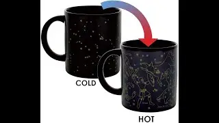 Heat Changing Constellation Mug - New Gold Stars -