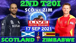 Live SCO vs ZIM | Scotland vs Zimbabwe | 2nd T20I Match | Live Hindi Commentary Scorecard Updates