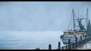 Foggy Harbor Morning | 1 Hour of Calming Coastal Ambience