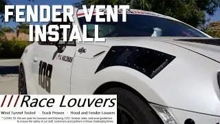 FRS/BRZ/86 Fender Vent Install- RaceLouver Curved Fender Vents