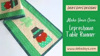 Leprechaun Table Runner : St. Patrick's Day Quilted Tabletop Decor