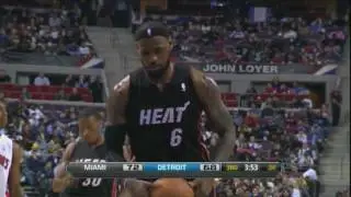 LeBron James - Highlights vs Detroit Pistons, 25/01/2012.