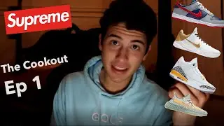 Nike Dunk Low Samba, AJ 3 Retro Laser Orange, Yeezy Israfil, and Supreme Live Cop - The Cookout Ep 1