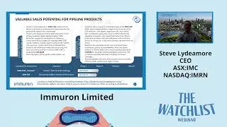 Immuron Ltd (ASX:IMC) CEO Steven Lydeamore