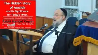 Rabbi Mendel Kessin The Hidden Story of Amalek