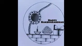 Happy Raksha Bandhan 🎁🎀 drawing easy #shorts #rakshabandhan #pencildrawing #rakhi #rakhispecial #art