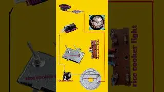 Rice cooker connection_Rice cooker diagram #rice #ricecooker #connection #electronics