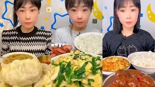 Chinese Bread and Noodle Eating Show | Quiet Mukbang Food Video #86