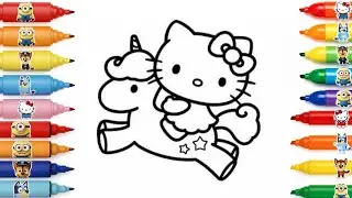 Hello Kitty Drawing and Coloring for Kids