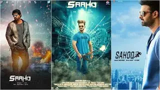 Prabas's SAHOO Movie Poster Design Photoshop Tutorial Tha Production 2019