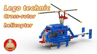 LEGO technic Cross-rotor helicopter (lego 9686 Series)(with tutorial)