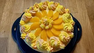 Orangen Buttercreme Torte / Orange Buttercream Cake