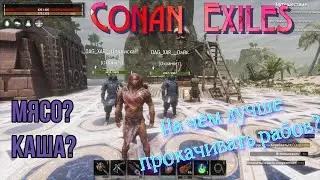 Conan Exiles. На чём лучше качать раба!!! Мясо или каша???