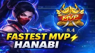 FASTEST MVP Hanabi ⚡ | Legend V (2⭐) Rank Gameplay | Mobile Legends