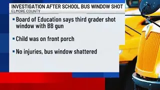 Elmore County elementary student accused of shooting bus window