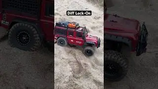 Traxxas Trx 4 Defender Differential Locking Test On The Beach 🔥 #rc #traxxastrx4 #rccrawler #trx4