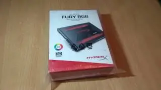Распаковка ssd Kingston hyper X Fury 240 Gb RGB