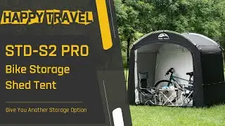 Happy Travel STD-S2 PRO Bike Tent Setup Details