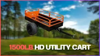 HD 1500lb Utility Cart Review : The Secret to Heavy Duty Hauling!