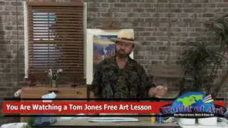 Free Art Lesson -  Tom Jones - Moon in a Landscape