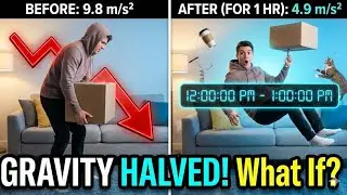 What if Gravity Falls To 9.8 /2 For 1 Hour