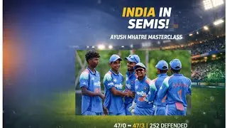 India ne bahar kiya pakistan ko #indivspak #u19worldcup #u19cricket 