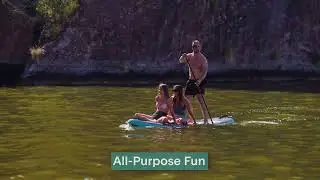 SereneLife 11&rsquo;6&rdquo; Inflatable SUP - Family Stand Up Paddle Board
