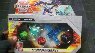 NEW BAKUGAN GEOGAN RISING AQUOS INSECTRA HAOS ARCLEON GEOGAN BRAWLER PACK UNBOXING!