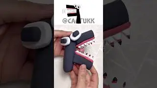 I made Sprunki OC F Horror (from Alphabet Lore) #sprunkioc #clay #diycrafts #toys @cactukk