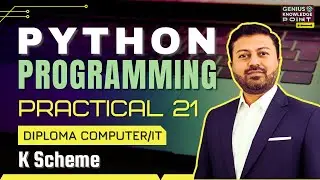 Python Constructor & Constructor Overloading | Python Practical No. 21 | Diploma K Scheme Semester 4