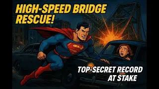 Superman vs. Gangsters: High-Speed Bridge Rescue & Top-Secret Records! 🚗💥🦸&zwj;♂️
