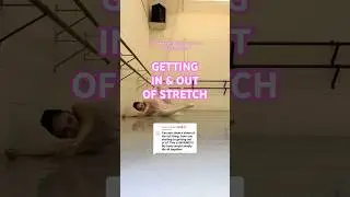GETTING IN & OUT OF STRETCH #ballerina#ballet#dancer#behindthescenes#reality#reallife#flexible