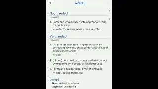 Redact word meaning. #wordmeaning