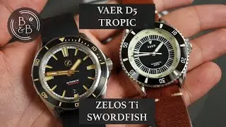 Two $500 Microbrand Divers - Zelos Swordfish Ti & Vaer D5 Tropic - Two Watches In Two Minutes