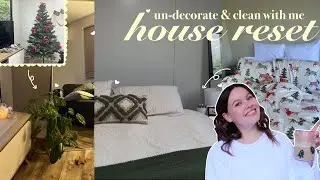 UNDECORATE AND CLEAN WITH ME ✨🫧 🧺  full house reset for 2025 [vlog]