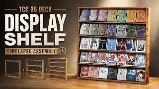 TCC 35 Deck Wooden Display Shelf Assembly | Immortal Playing Cards