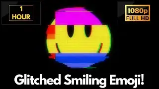 Smiling Icon Glitch Effect Emoji LIVE Wallpaper | 1 HOUR Satisfying Screensaver & Wallpaper!