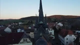 Schwallungen ⛪ Kirchenburg 🏰 DJI Mini 2 Footage | Thüringen