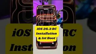 Установка iOS 26.3 RC и первая загрузка! #ios26 #Apple #iphone17promax #update #upgrade #shorts