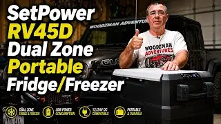 SetPower RV45D Dual Zone Portable Refridgerator Freezer Review Perfect Jeep Gladiator Overland