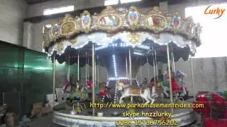 Used amusement park rides carousel horse merry go round for sale/Carousel horse for sale