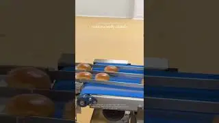 Burger  buns automatic packing line with slicer machine