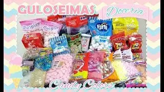 MUITOS DOCES E GULOSEIMAS Festa Doceria/Confeitaria Candy Colors #L&iacute;viaFaz1 -