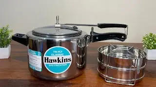 🛍Hawkins Steel cooker🛍 with seperator daal chawal maker Hawkins triply cooker
