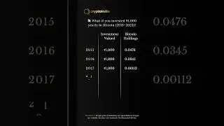 💰 What If You Invested ₹1,000 Every Year in Bitcoin (2015&ndash;2025)? | Bitcoin Growth Journey 🚀